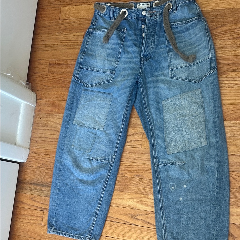 We The Free Moxie Jeans (areas of discoloration that they came with when bought)